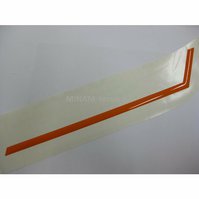Plast etiketa MULTICAR-lomemá čára oranžová